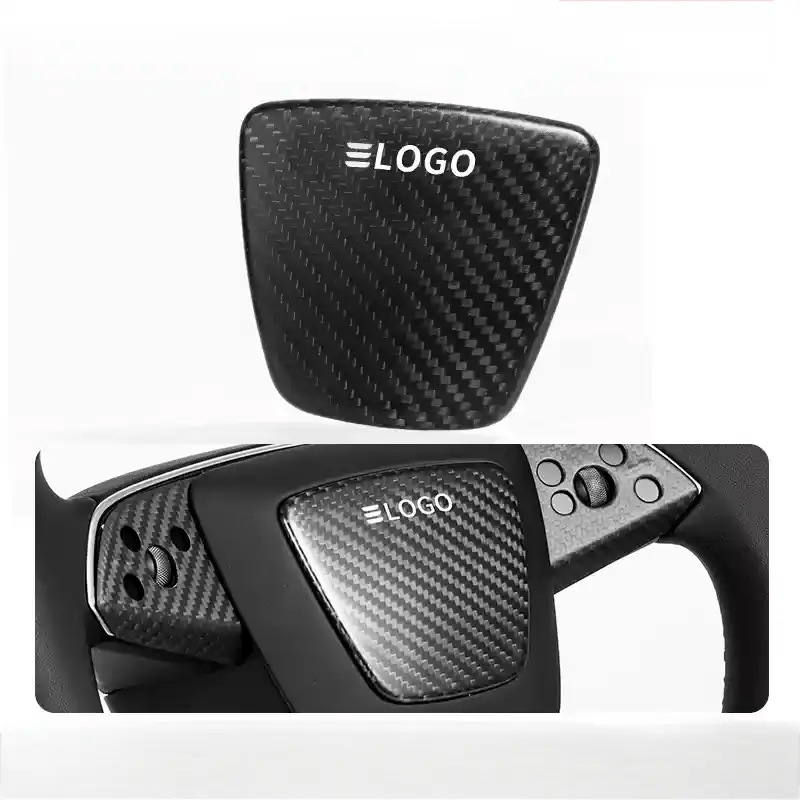 Real Dry Carbon Fiber Airbag Trim Cover for New Model Y & Model 3 Highland - Tesery Official Store