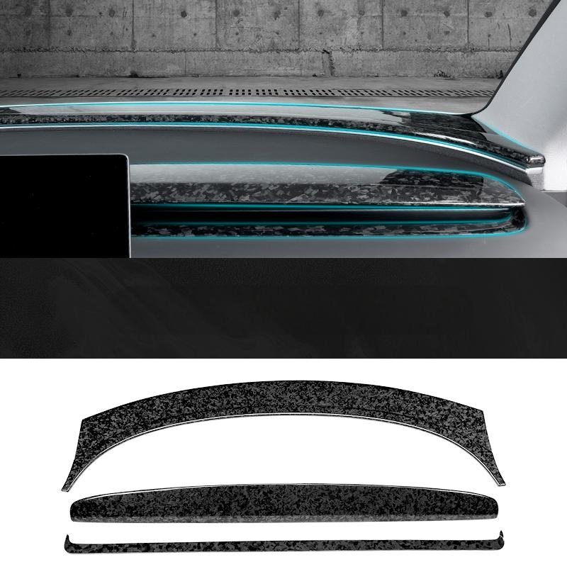 Real Dry Carbon Fiber Dashboard Cover Overlay for Model 3 Highland & Model Y - Tesery Official Store