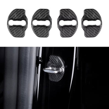 Real Dry Carbon Fiber Door Lock Cover for Tesla Model 3 & Model Y - Tesery Official Store