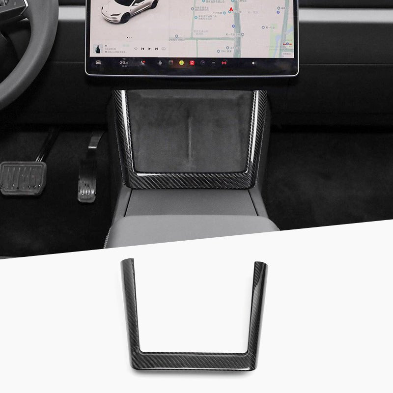 Real Dry Carbon Fiber Wireless Charging Frame for New Model Y & Model 3 Highland - Tesery Official Store