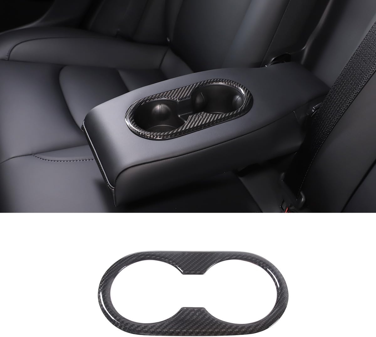 Rear Seat Water Cup Holder Trim Interior Accessories for Tesla Model 3 / Y - Tesery Official Store