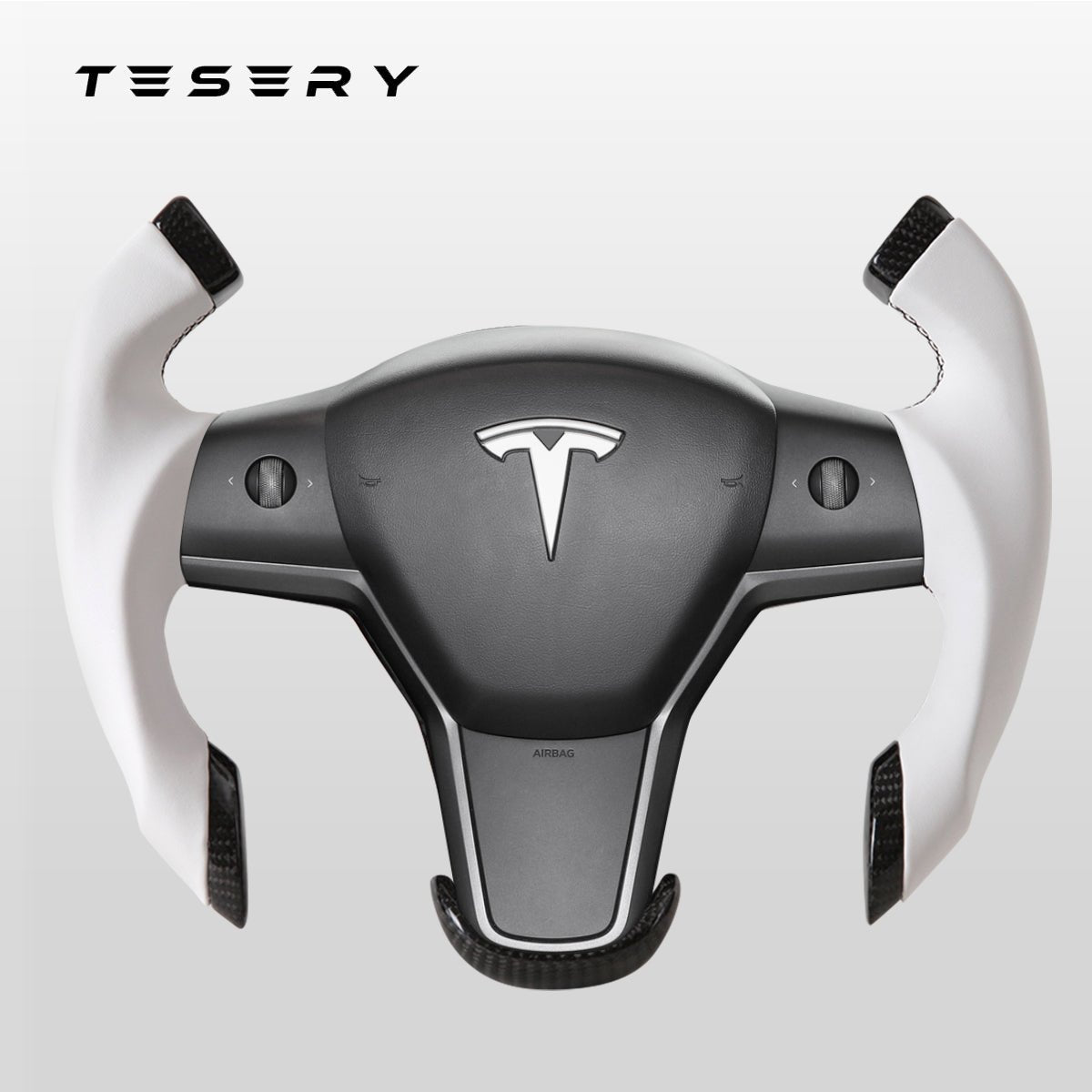 Roadster Steering Wheel for Tesla Model 3 / Y【Airplane wheel】 - Tesery Official Store