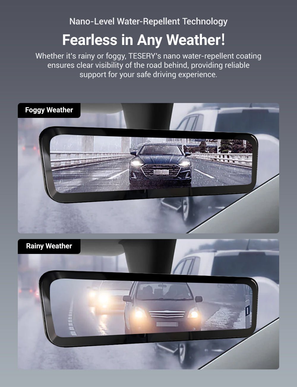 Streaming Rearview Mirror Recorder for Tesla Model 3/Y（HW4.0） - Tesery Official Store