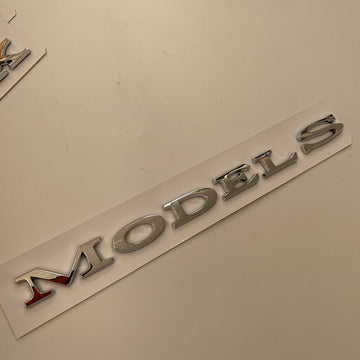 Letras do logotipo da bagageira Emblemas traseiros para Tesla Model 3/Y/X/S