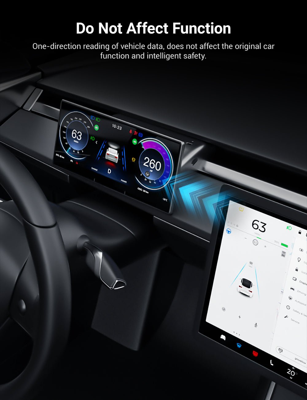 TESERY 9‘’ Screen Dashboard Display With Carplay & Android Auto for Model 3 / Y - Tesery Official Store