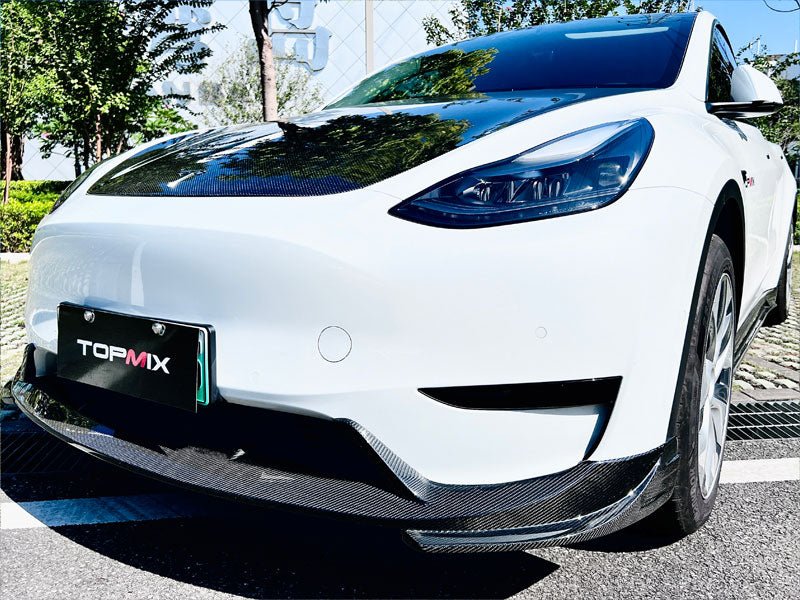 TESERY Carbon Fiber Front Lip Ver.2 for Tesla Model Y - Tesery Official Store