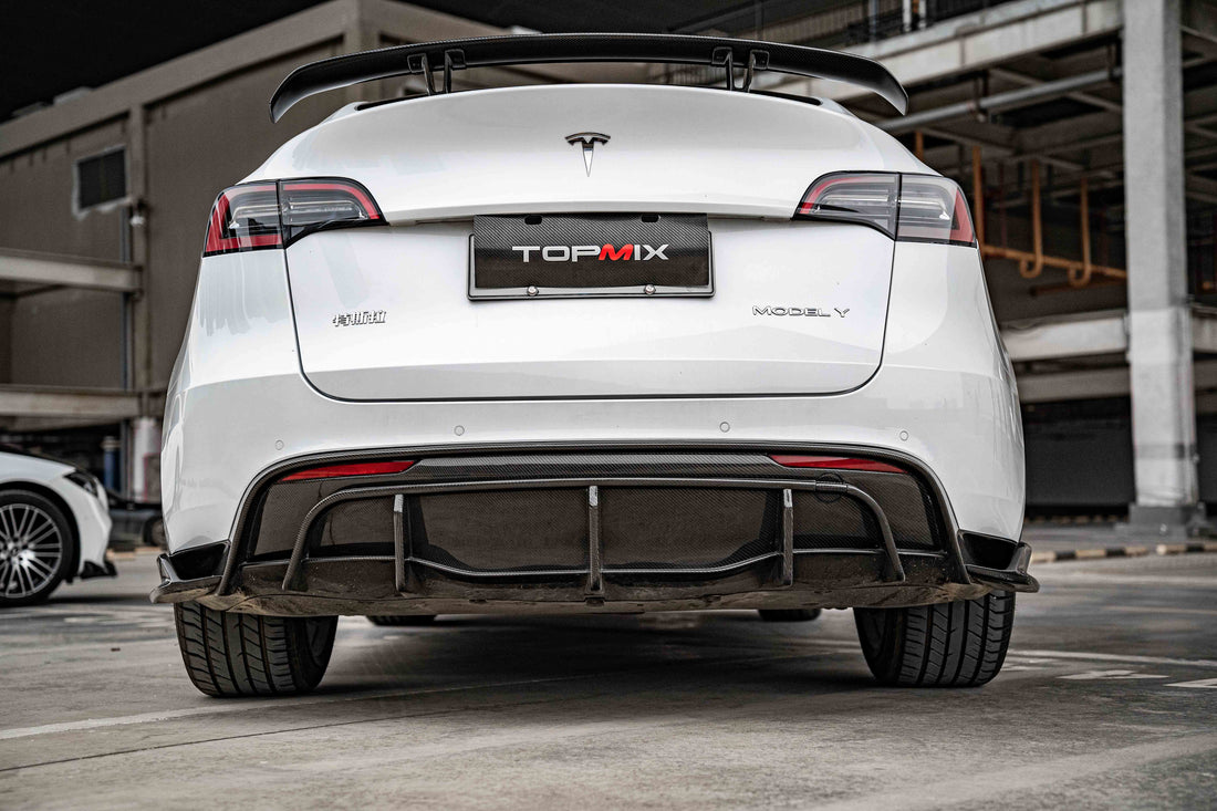 TESERY Carbon Fiber Rear Diffuser Ver.2 for Tesla Model Y - Tesery Official Store