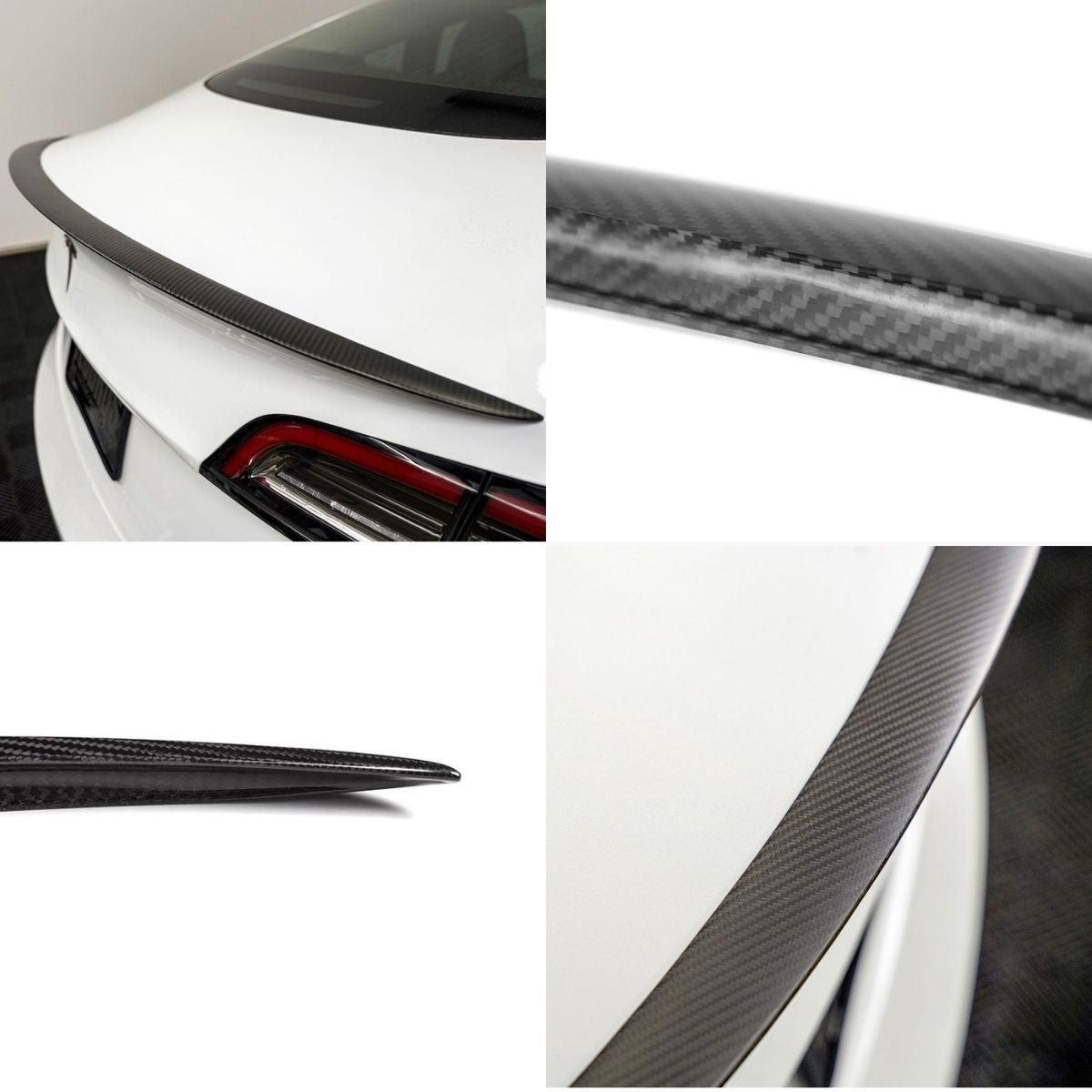 TESERY Dry Carbon Fiber Spoiler Performance Style for Tesla Model 3 Highland / Model Y - Tesery Official Store