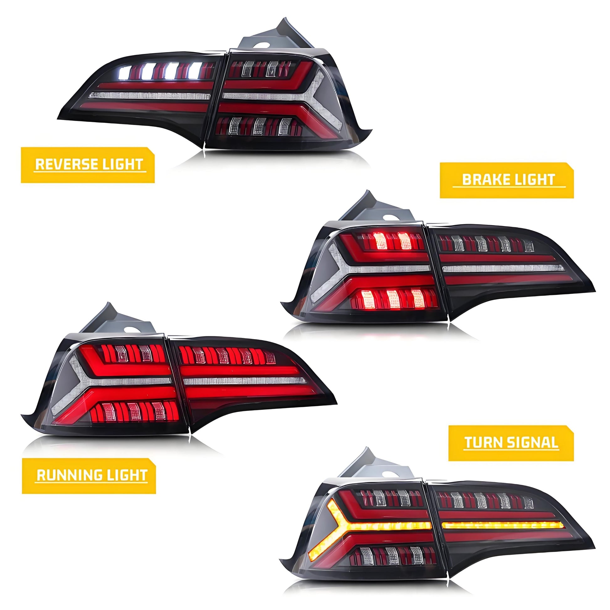 TESERY Fish Bone Tail Light for Model 3/Y - Tesery Official Store