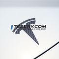 TESERY Logo Cover Front Badge Rear Letters Emblem for Tesla Model 3 highland / Y - Real Carbon Fiber Exterior - Tesery Official Store