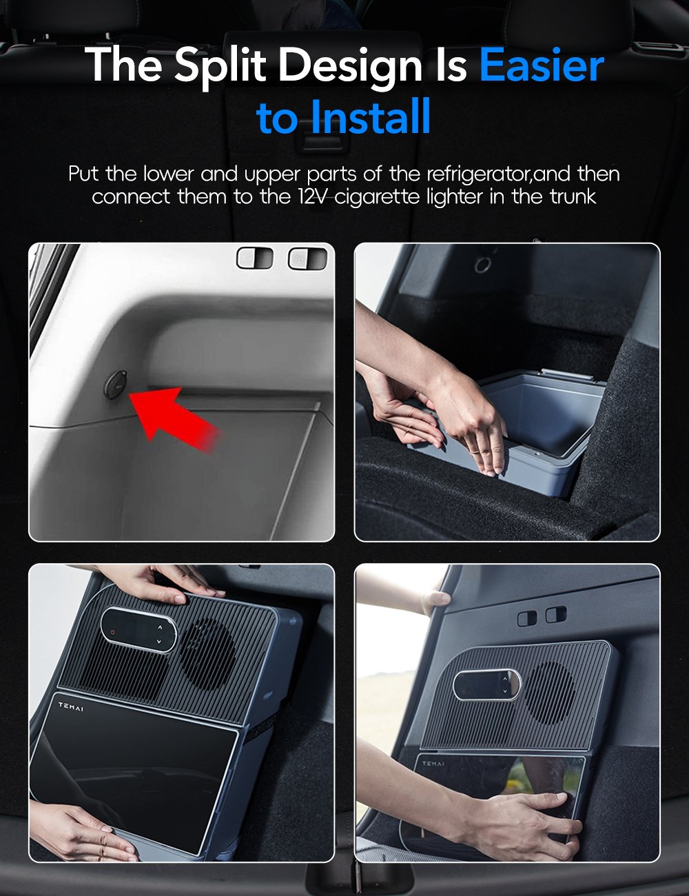 TESERY Rear Trunk On - Board Refrigerator for Tesla Model Y (5 Seaters) - Tesery Official Store