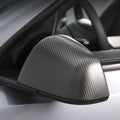 TESERY Side Mirror Cover for Tesla Model Y / 3 Highland ( OEM Style ) - Carbon Fiber Mirror Caps Exterior Mods - Tesery Official Store