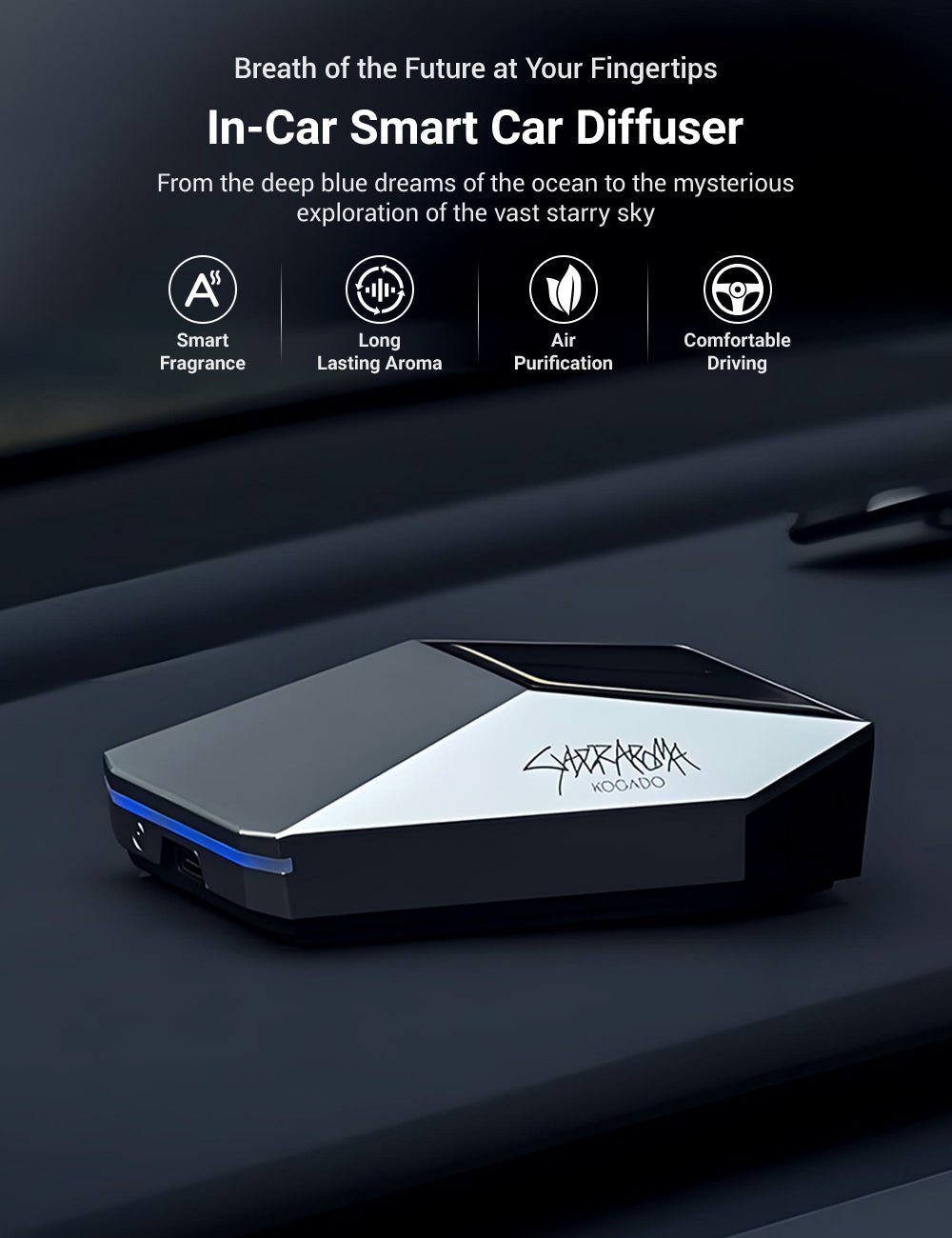 TESERY Smart Car Diffuser for Tesla【Cybertruck Style】 - Tesery Official Store