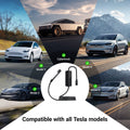 Tesla/ J1772/ Type2 32A - 40A Mobile Charger with Changeable Plugs - Tesery Official Store