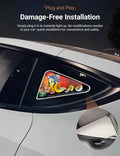 Triangle Window Ambient Light For Tesla Model 3/Y【Tom and Jerry】 - Tesery Official Store