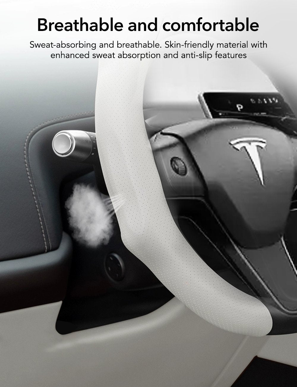 Ultra - thin Steering Wheel Cover for Tesla Model 3/Y/X/S - Tesery Official Store