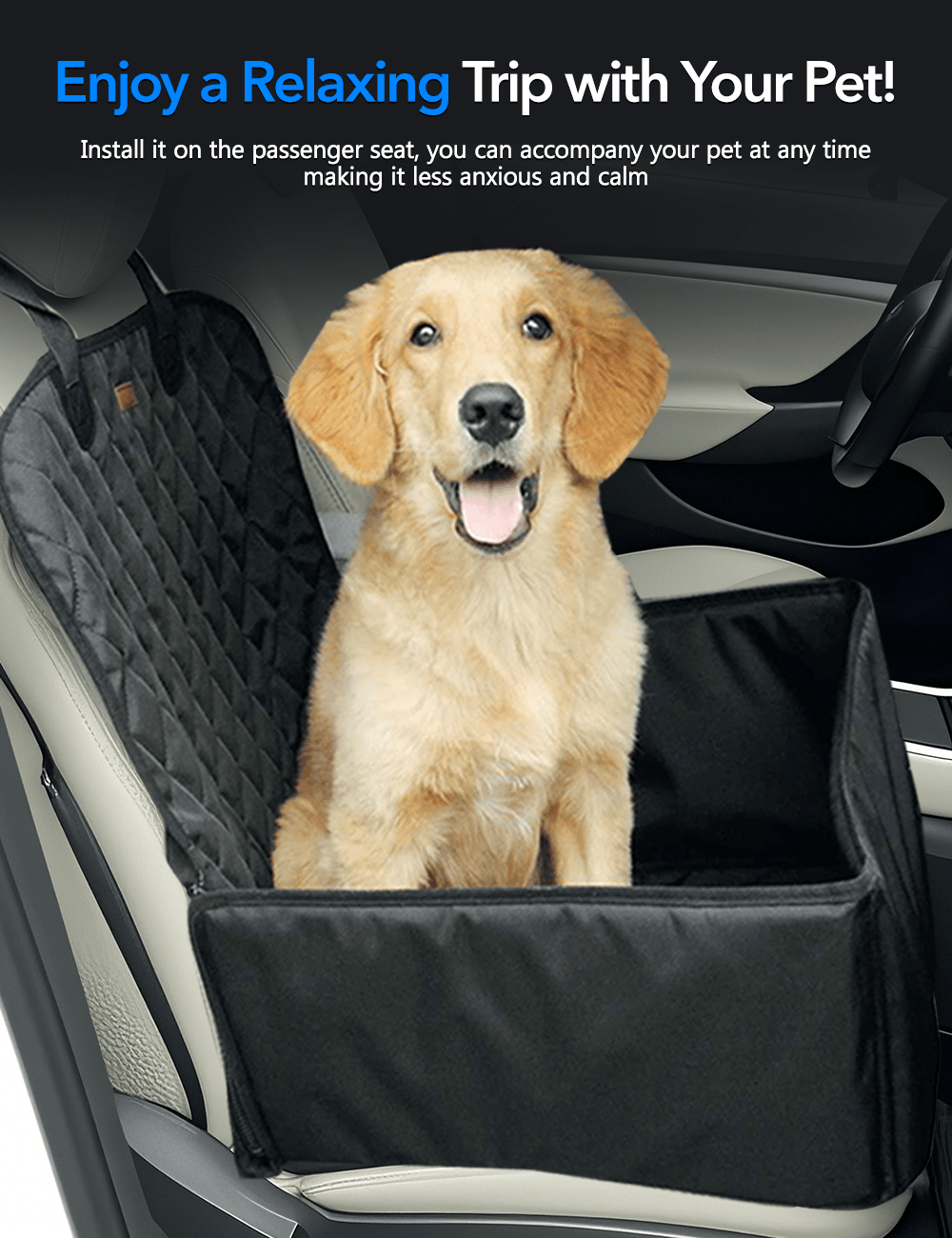 Waterproof Car Dog Seat Cover for Tesla Model Y/3/S/X/Cybertruck - Tesery Official Store