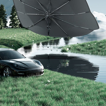 Tesla model 3/y/x/s için cam güneş gölge şemsiye