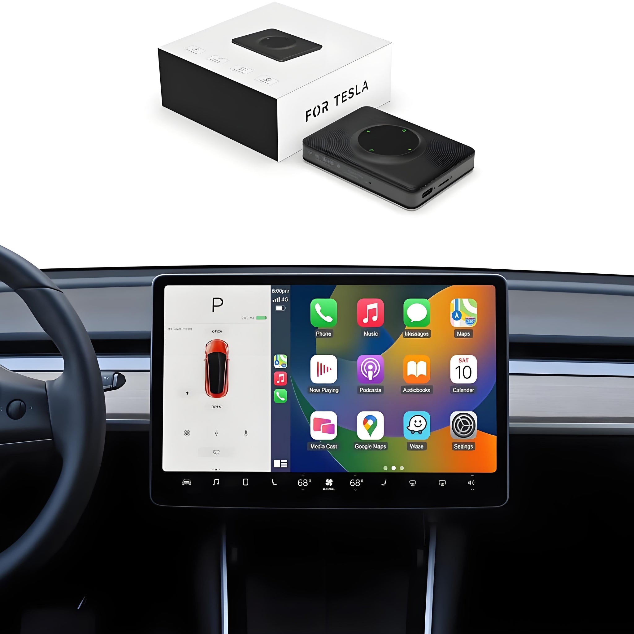 Wireless CarPlay Adapter for Tesla Model 3/Y/S/X - Tesery Official Store