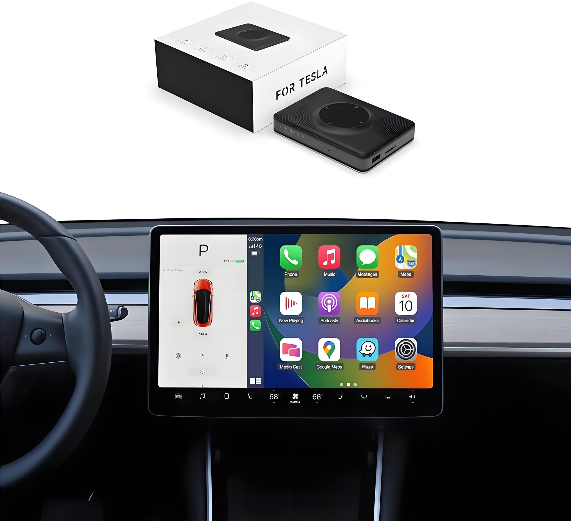 Wireless CarPlay Adapter for Tesla Model 3/Y/S/X - Tesery Official Store