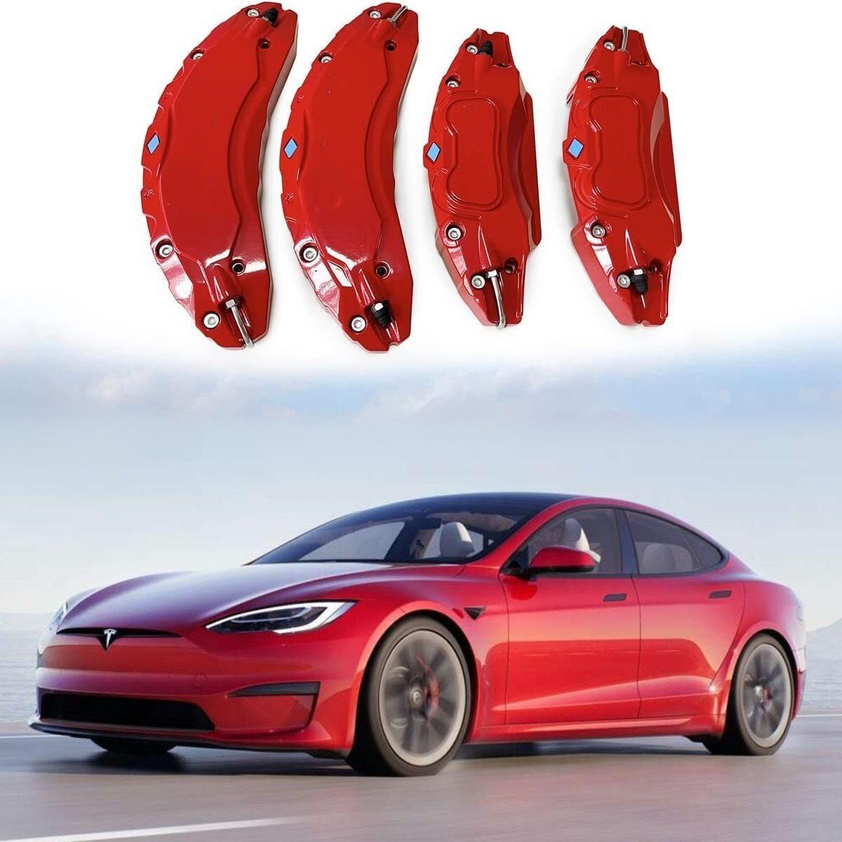 4 Stück Auto Einstiegsleisten Schutz für Tesla Model 3 Model S X