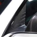 A-pillar Glass Trim for Tesla Model Y / 3 - Dry Carbon Fiber Exterior Mods - Tesery Official Store