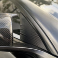 A-pillar Glass Trim for Tesla Model Y / 3 - Dry Carbon Fiber Exterior Mods - Tesery Official Store