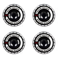 Aero Wheel Covers Masked Rider Sticker For Tesla Model 3/Y 2017-2024(4pcs) - Tesery Official Store