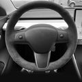 Alcantara Steering Wheel Cover for Tesla Model 3 / Y - Tesery Official Store