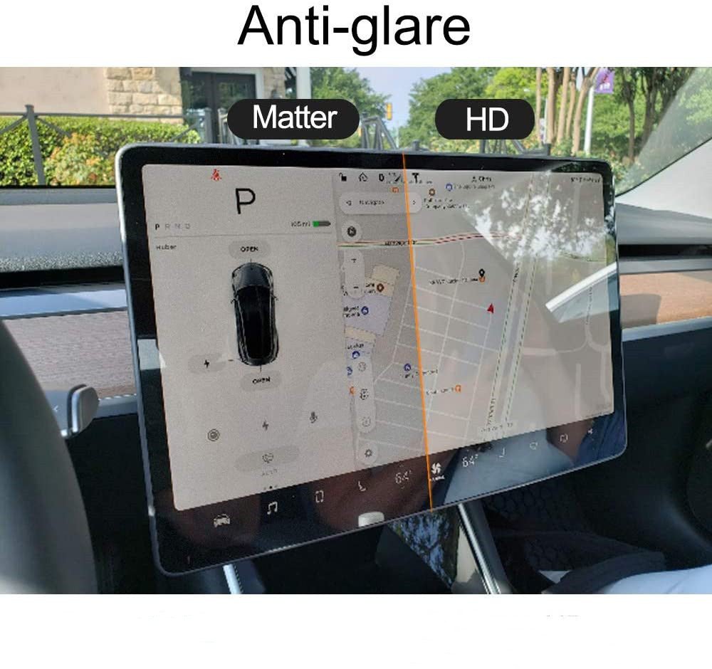 BROTECT Matte Displayschutzfolie für Tesla Model 3 2024 - Entspiegelt,  Anti-Fingerprint