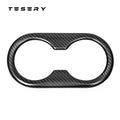 Backseat Cup Holder for Tesla Model 3 Model Y - Carbon Fiber Interior Mods - Tesery Official Store