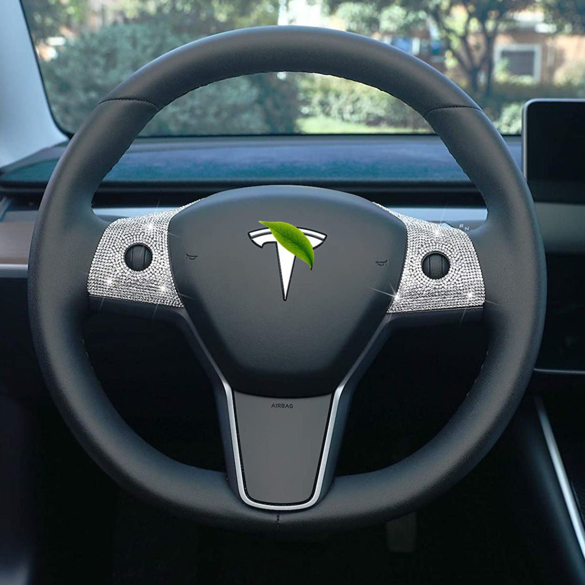 Bling Steering Wheel Buttons Decorate for Tesla Model 3 Model Y（2017-2022） - Tesery Official Store