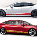 Car Door Side Skirt Stripes Sill Sticker Body Decal for Tesla Model S/3/X/Y (2pcs/set) - Tesery Official Store