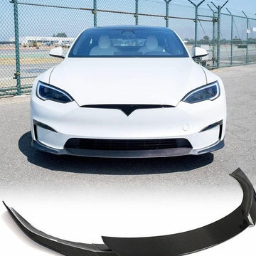 Carbon Fiber Front Lip Spoiler For Tesla Model S 2022+ - Tesery Official Store