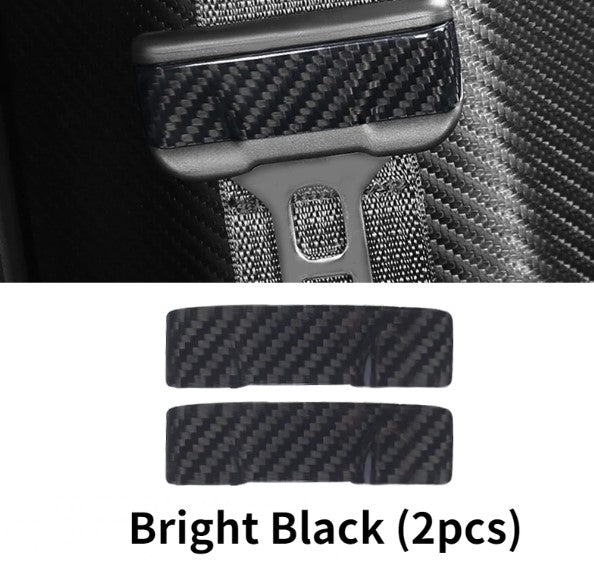 Carbon fiber modified safety buckle（2pcs ) Tesla Model 3/Y 2017-2023 - Tesery Official Store