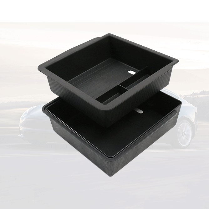 Center Armrest Storage Box Double-Layered for Tesla Model 3 Highland - Tesery Official Store