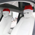 Christmas hat Headrest (2 hats with 2 pair of eyes for front and rear seat)for Tesla Model 3/S/Y/X - Tesery Official Store