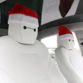 Christmas hat Headrest (2 hats with 2 pair of eyes for front and rear seat)for Tesla Model 3/S/Y/X - Tesery Official Store