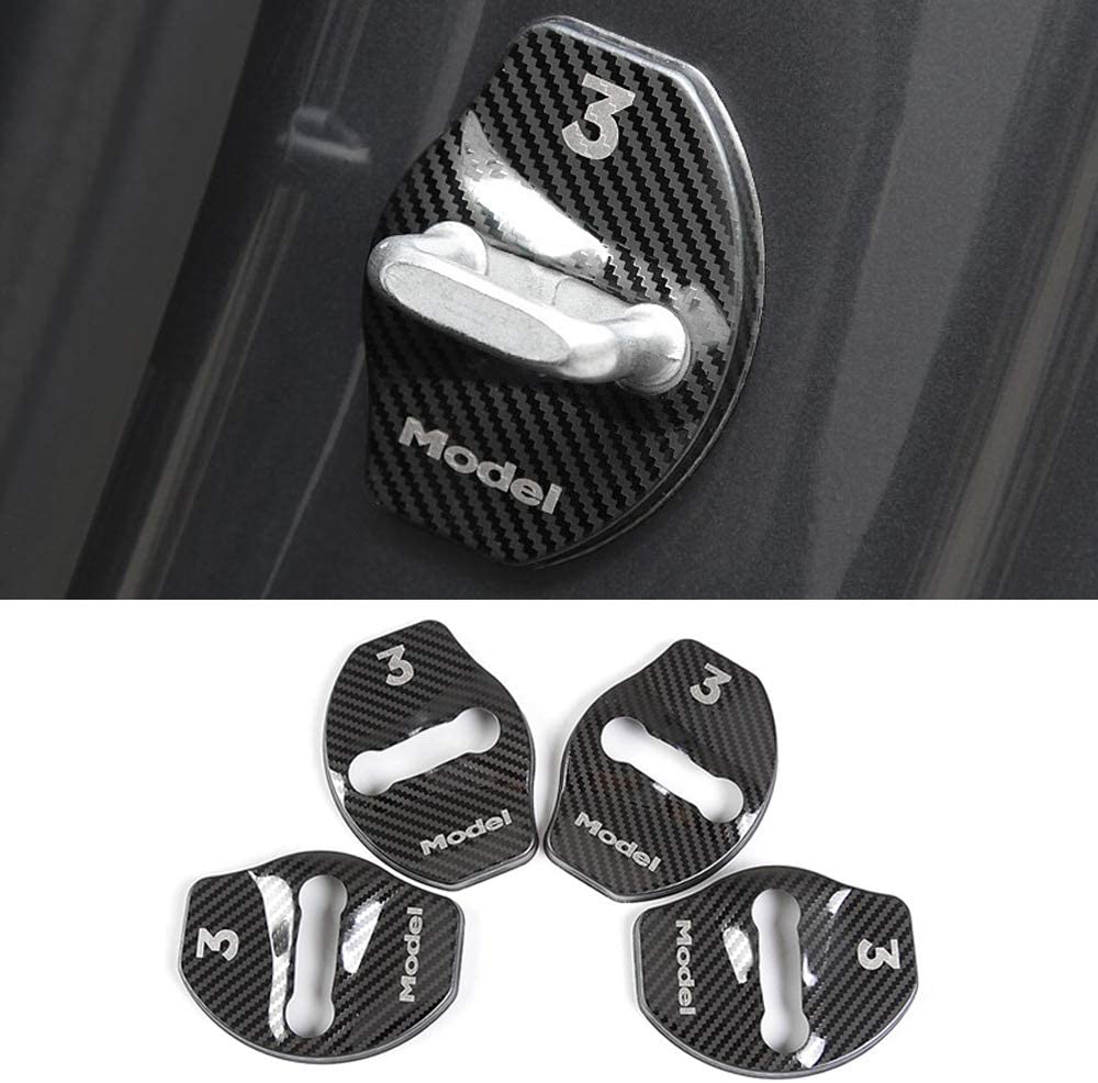 Door Lock Buckle Cover [4 pcs] for Tesla Model 3 2017-2023.10 - Tesery Official Store