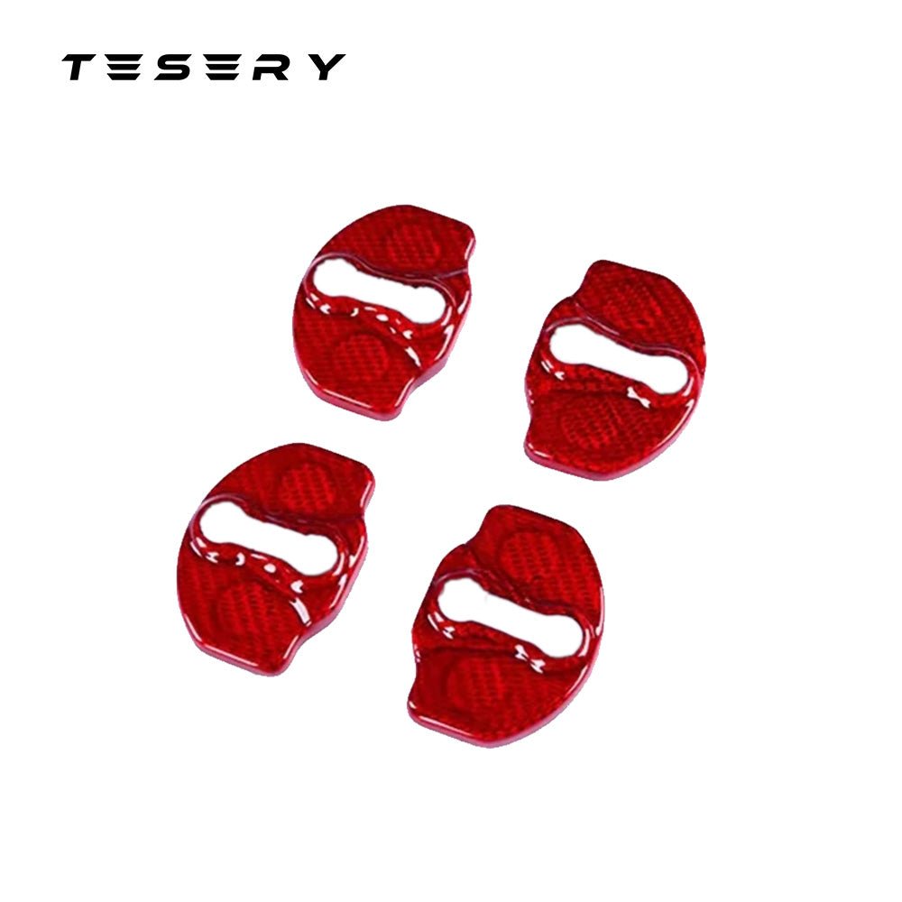 Door Lock Cover for Tesla Model 3 2017-2023.10 & Model Y 2020-2024 - Tesery Official Store