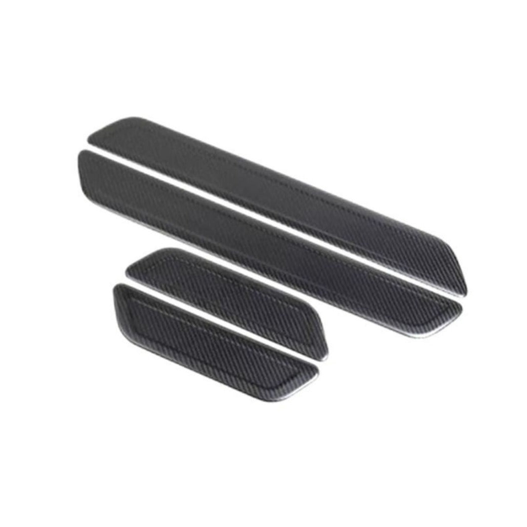 Door Sill Scuff Plates Cover for Tesla Model 3 - Carbon Fiber Exterior Mods - Tesery Official Store