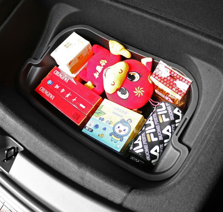 TESERY Official Store Double-Layer Trunk Storage Box Trunk Organizer for Tesla Model Y 2020-2024