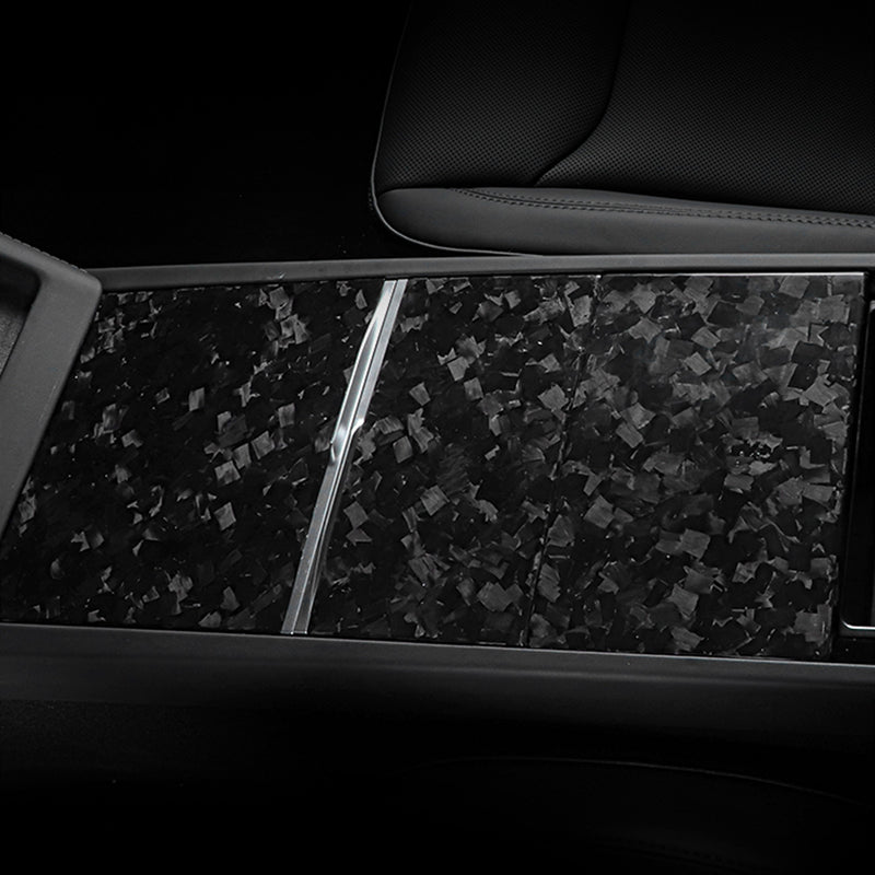 Dry Carbon Fiber Panel Console Wrap For Tesla New Model Y & Model 3 Highland - Tesery Official Store