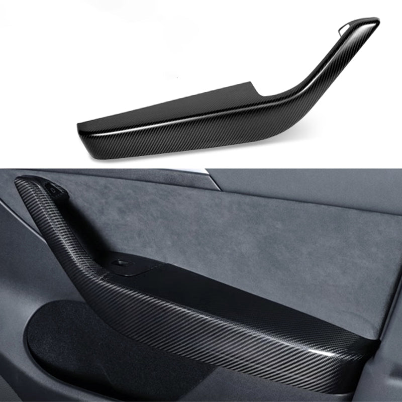 Dry Carbon Fibre Door Armrest Set for Tesla Model Y 2020-2024 (4pcs) - Tesery Official Store