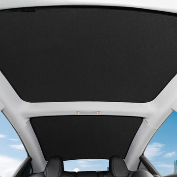 Front Rear Glass Roof Sunshade for Tesla Model 3