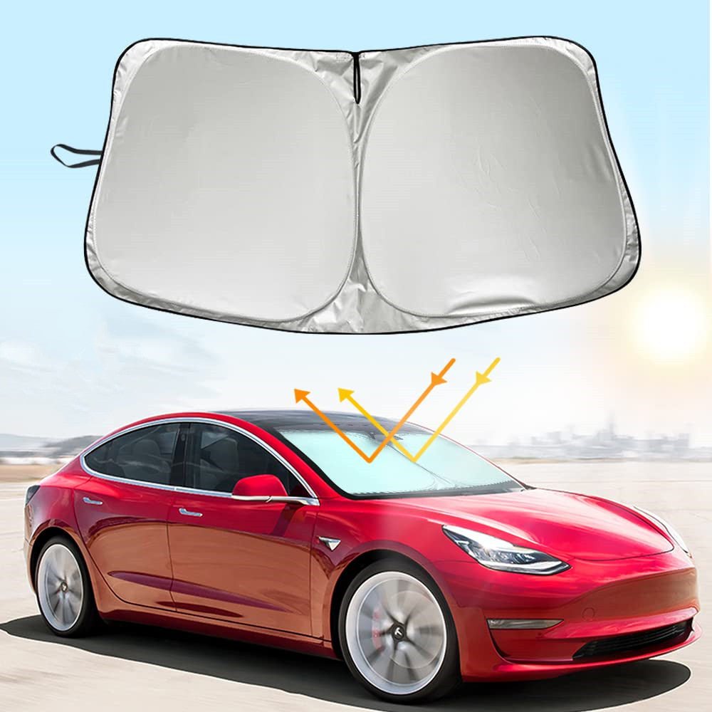 Tesla Windshield Sun Shade Model 3/Y | TESERY Official Store Tesla Model 3 2017-2023.10