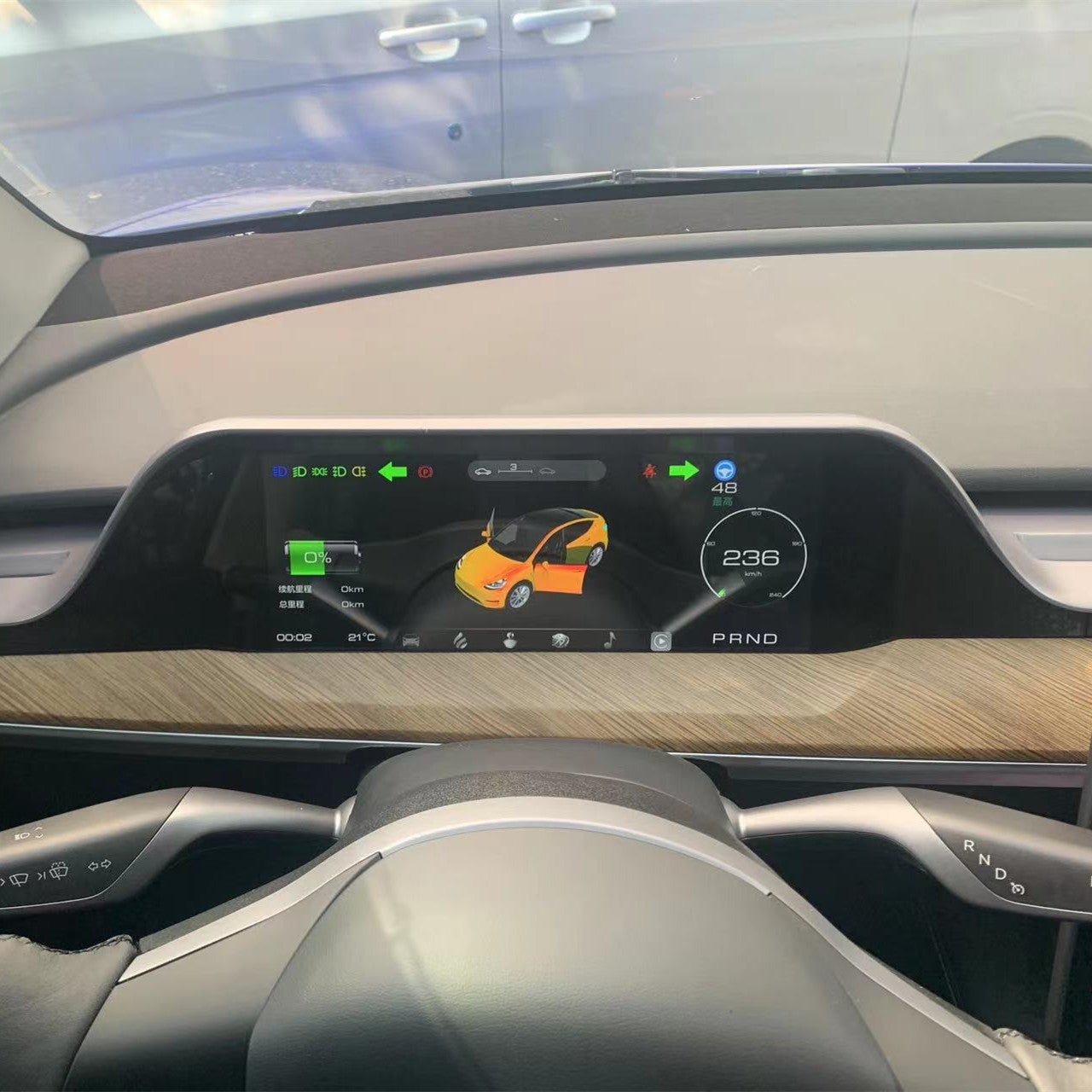 Integrated Dashboard Display for Tesla Model 3/Y 2021-2022 (Only For  Left-hand drive)