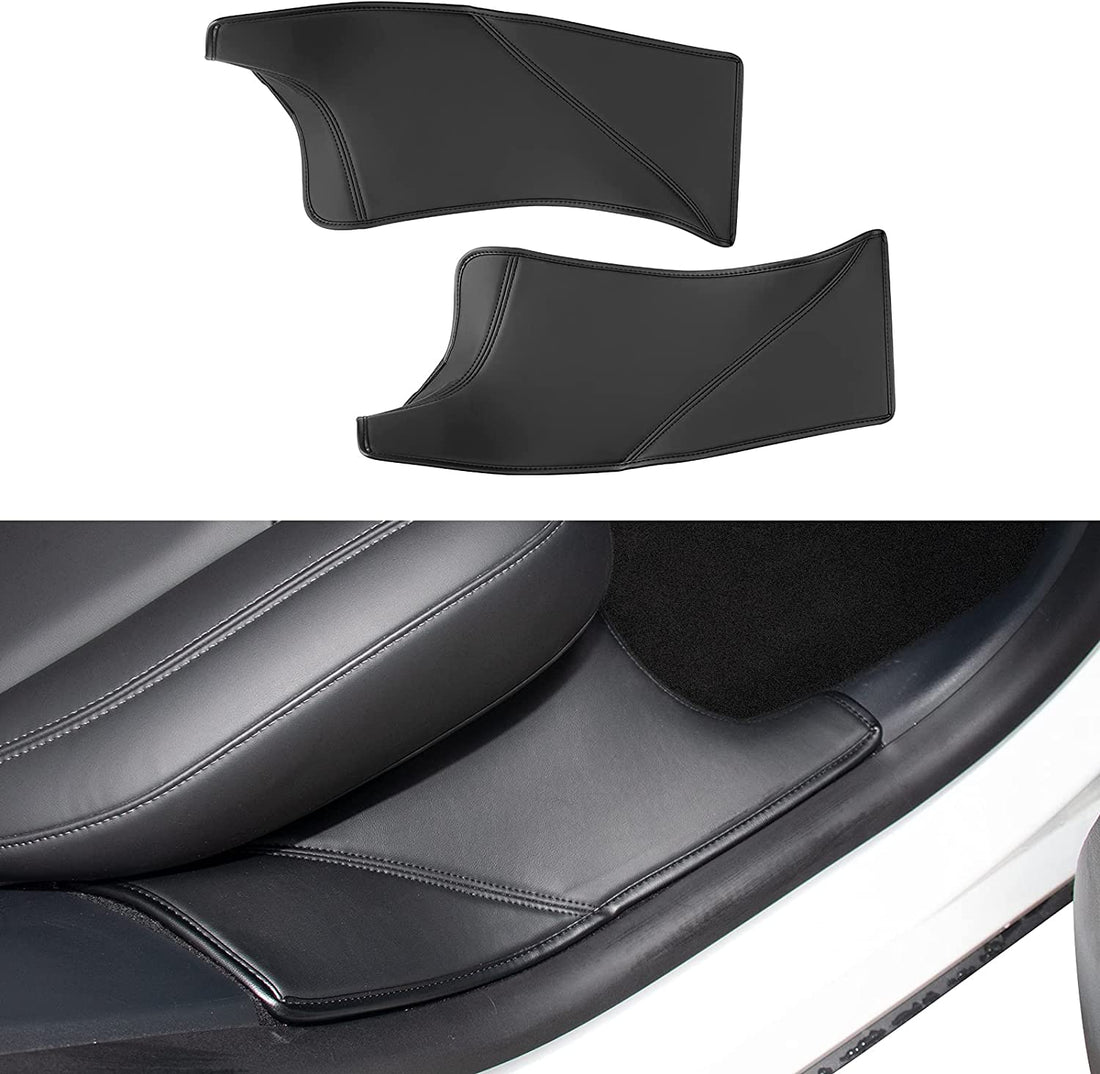 Leather Rear Door Sill Protector for Tesla Model Y 2020-2023 - Tesery Official Store