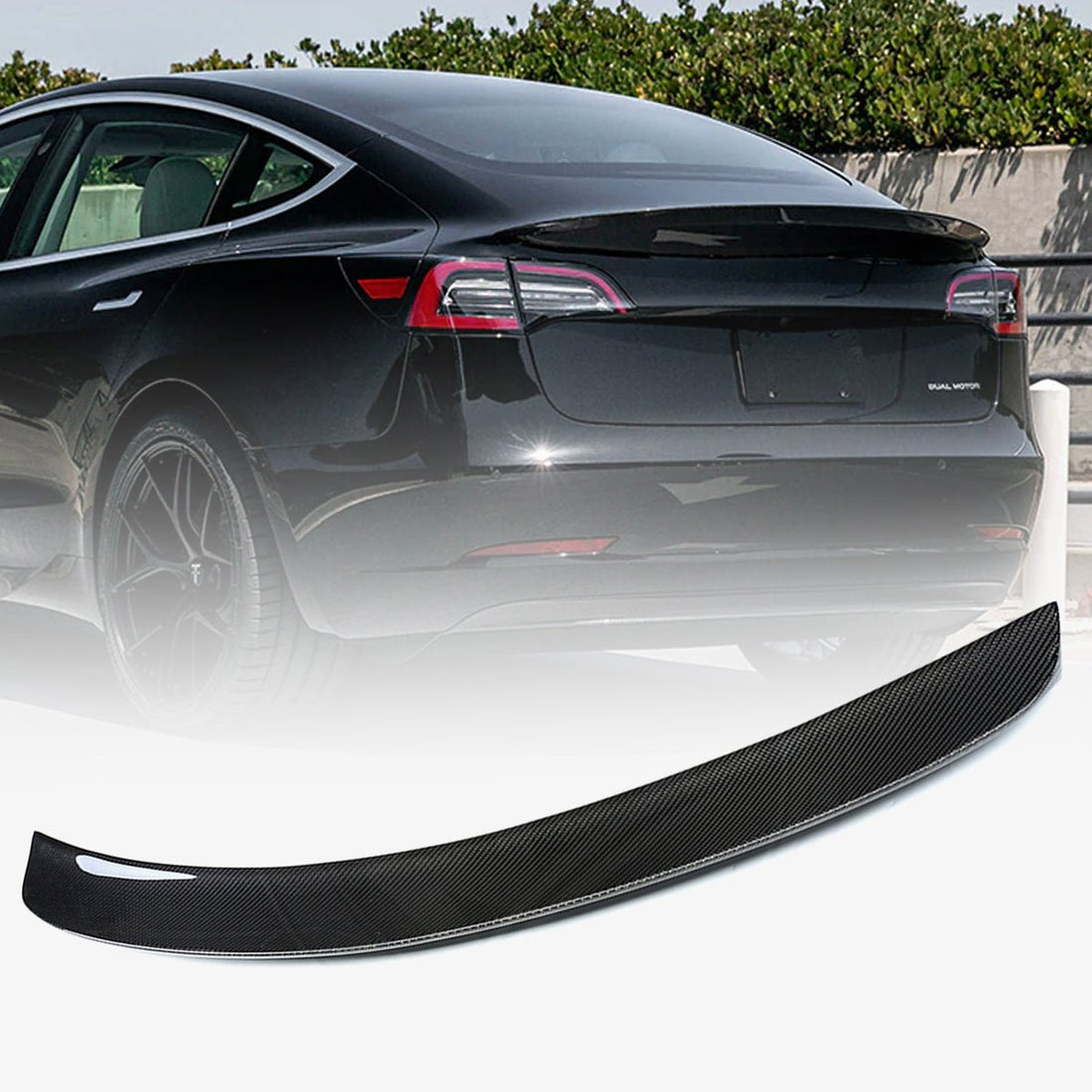 Model 3 Spoiler YG-Style - Real Molded Carbon Fiber - Tesery Official Store