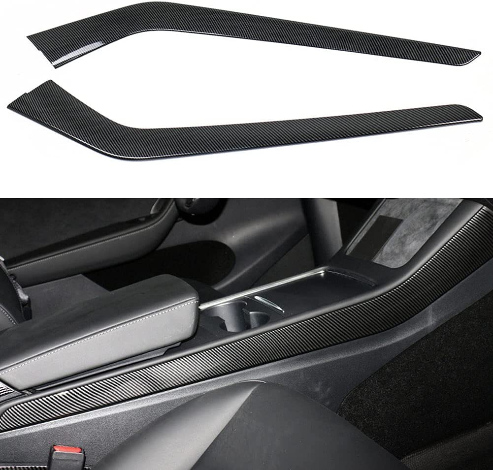 Model 3 / Y Center Control Side Trim - Carbon Fiber Interior Mods - Tesery Official Store